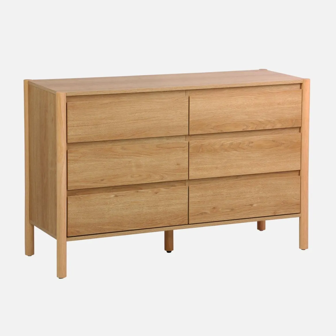 Comò decorazione legno 6 cassetti