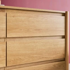 Comò decorazione legno 6 cassetti