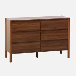 Comò decorazione legno 6 cassetti