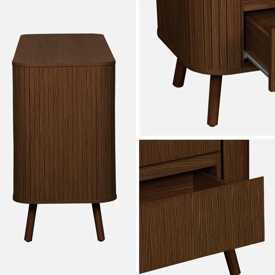 Comò decorazione striato 6 cassetti