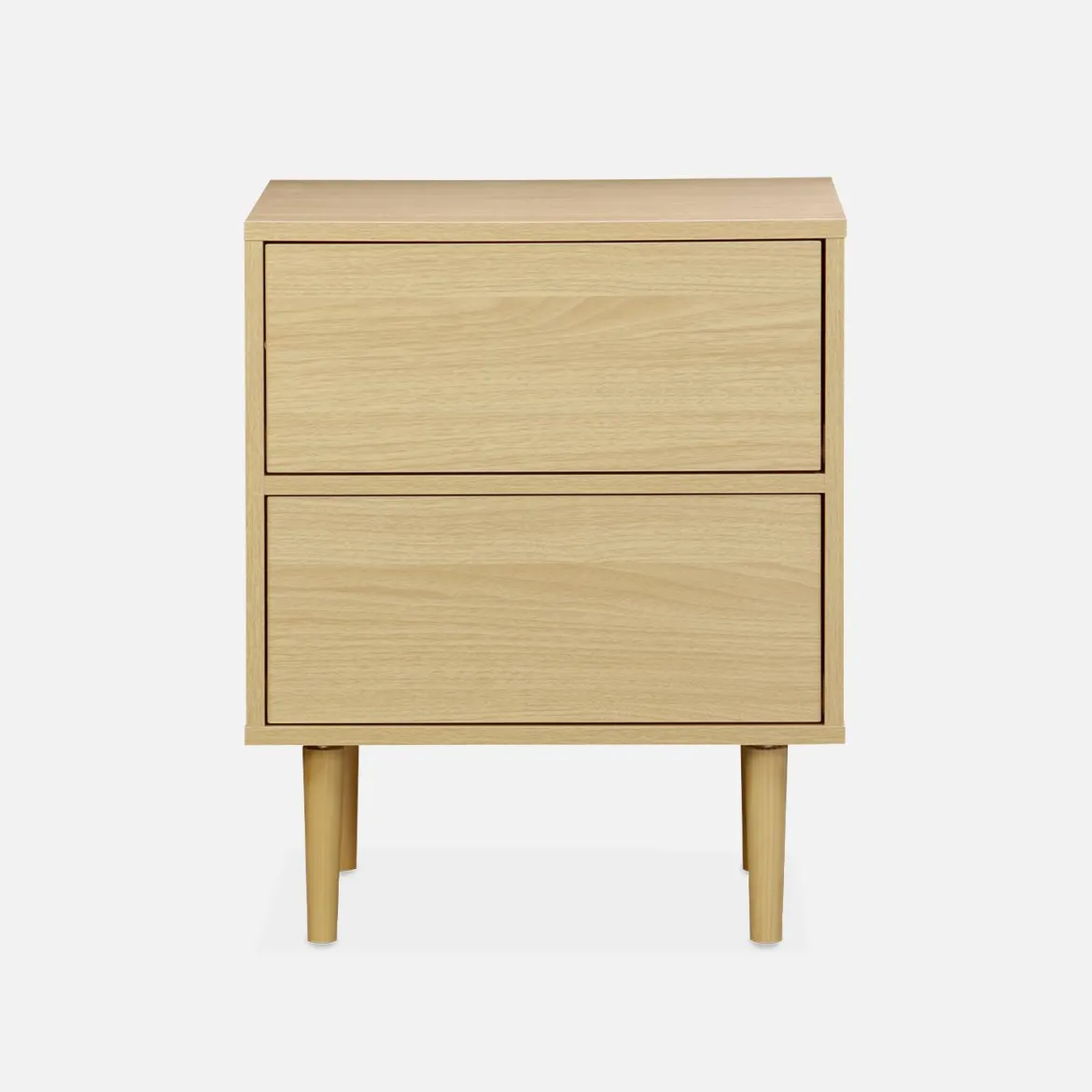 Comodino effetto legno naturale