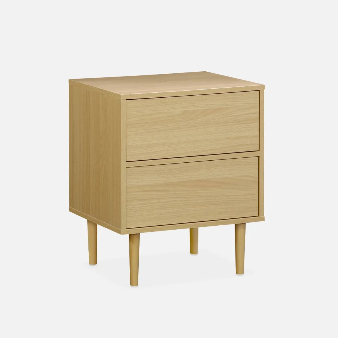 Comodino effetto legno naturale