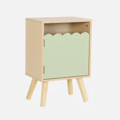 Comodino per bambini decorazione legno 1 anta