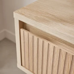 Comodino decorazione legno 1 cassetto