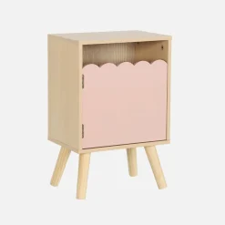 Comodino per bambini decorazione legno 1 anta