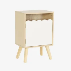 Comodino per bambini decorazione legno 1 anta