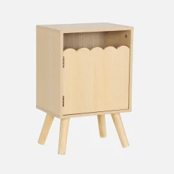 Comodino per bambini decorazione legno 1 anta