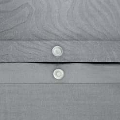Completo letto in poliestere reversibile stampato zebrato 2 posti grigio