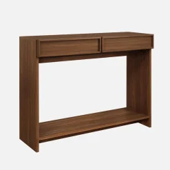 Console effet legno 2 cassetti e ripiano, 100cm