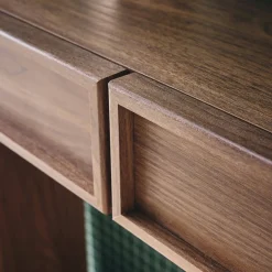 Console effet legno 2 cassetti e ripiano, 100cm