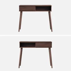 Consolle con 2 cassetti effetto legno naturale, 100cm