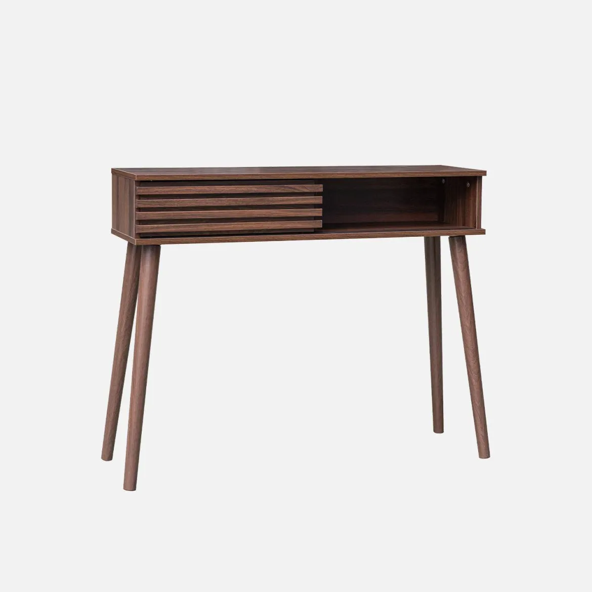 Consolle con 2 cassetti effetto legno naturale, 100cm