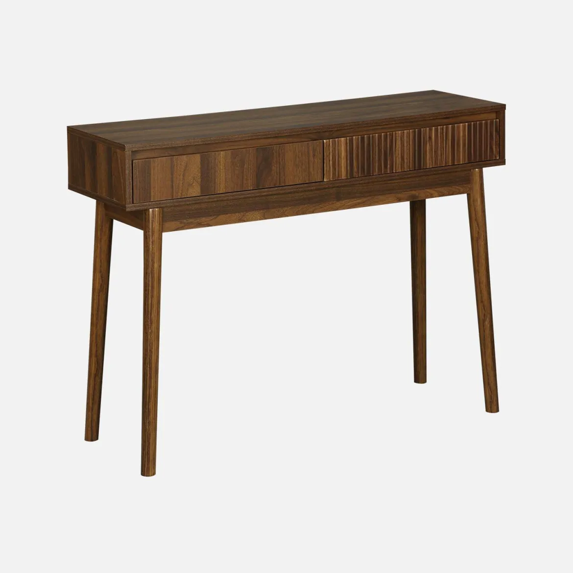 Consolle effetto legno 2 cassetti, 100cm
