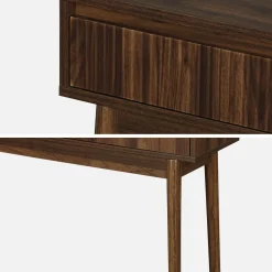 Consolle effetto legno 2 cassetti, 100cm