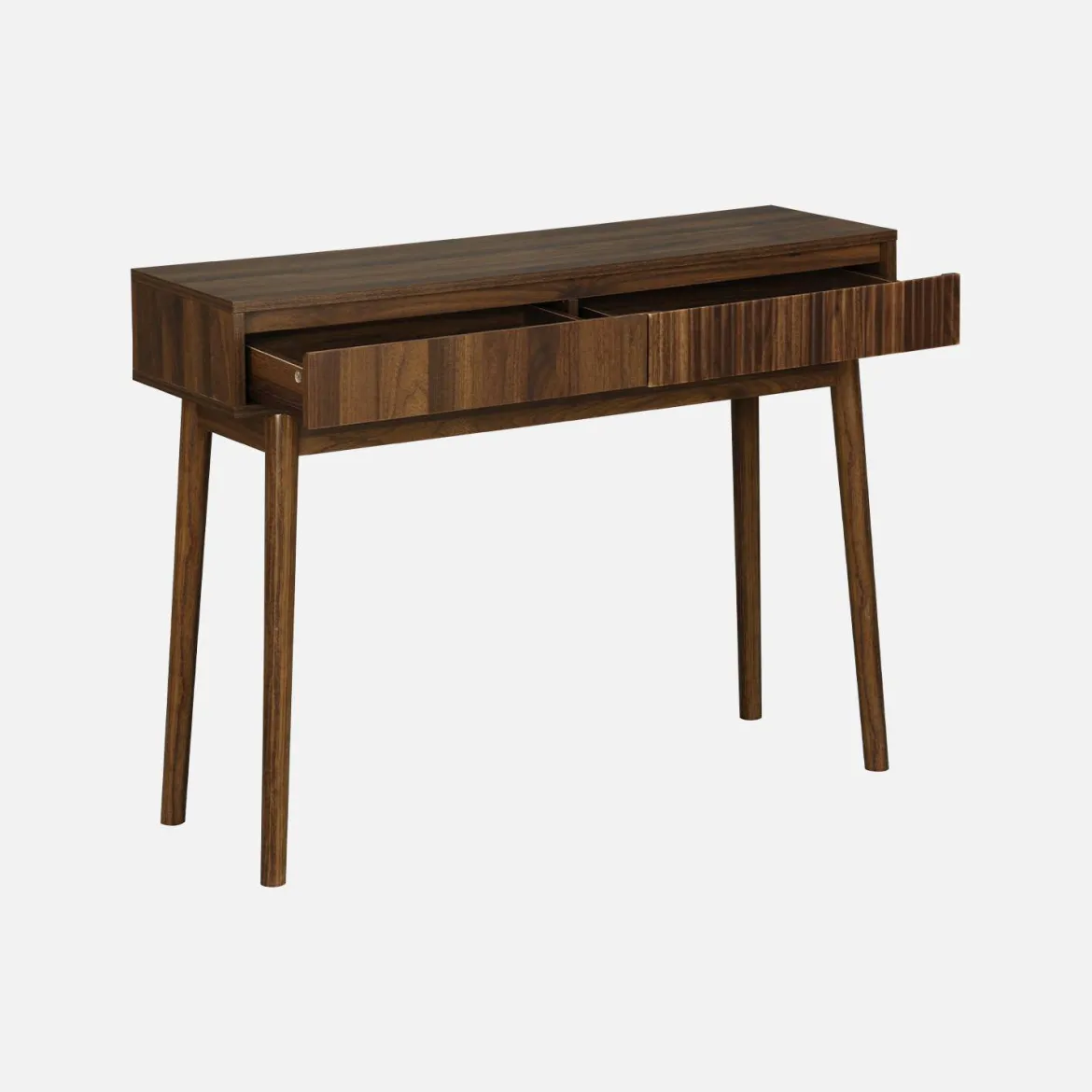 Consolle effetto legno 2 cassetti, 100cm