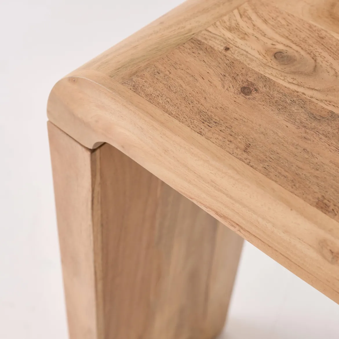 Consolle esotica in legno di acacia 120cm