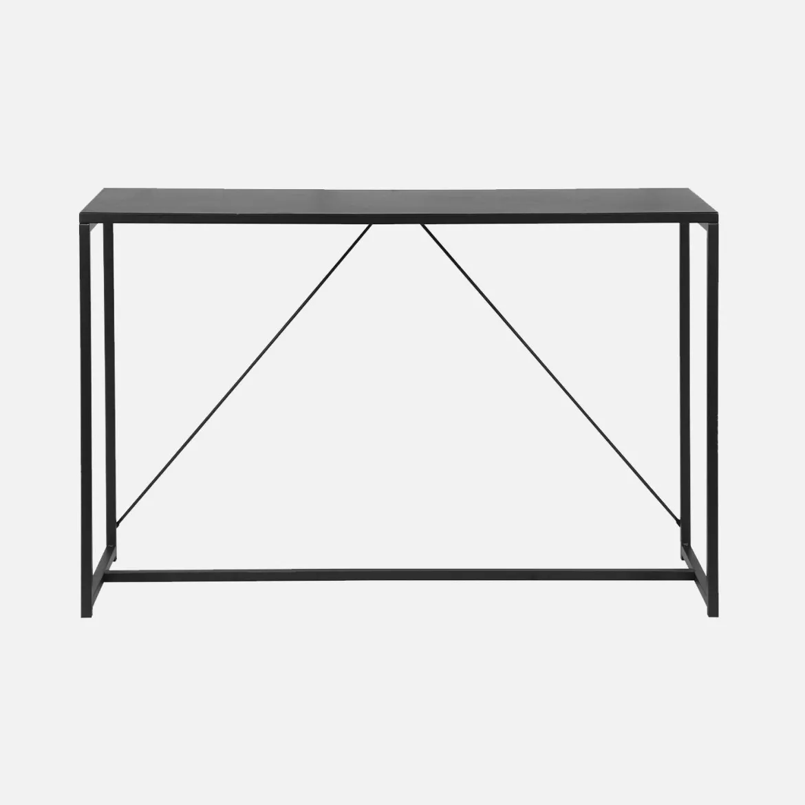 Consolle in metallo con barra di rinforzo, 120cm