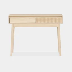 Consolle effetto legno 2 cassetti, 100cm