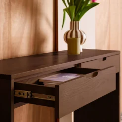 Consolle in legno 2 cassetti, 120cm