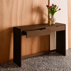 Consolle in legno 2 cassetti, 120cm