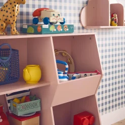 Contenitore per bambini, 3 ripiani e 2 vani portaoggetti