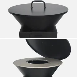 Coperchio per braciere in acciaio compatibile Mombacho e Stromboli, 80cm