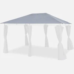 Copertura del tetto a pergola Divio 3x4m