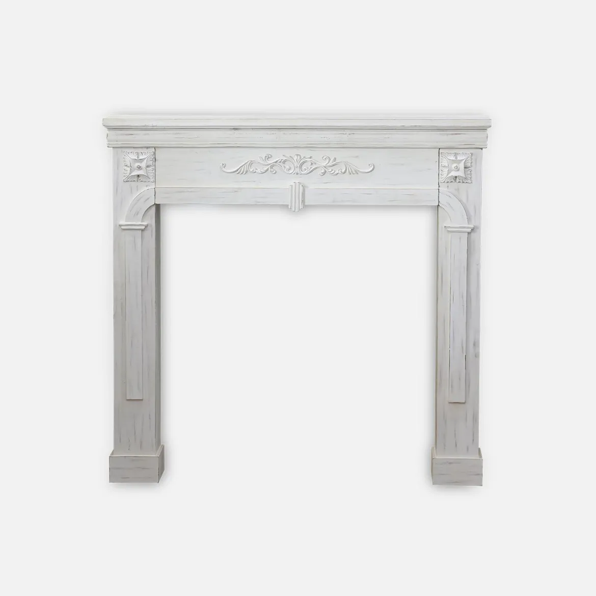 Cornice per caminetto effetto legno