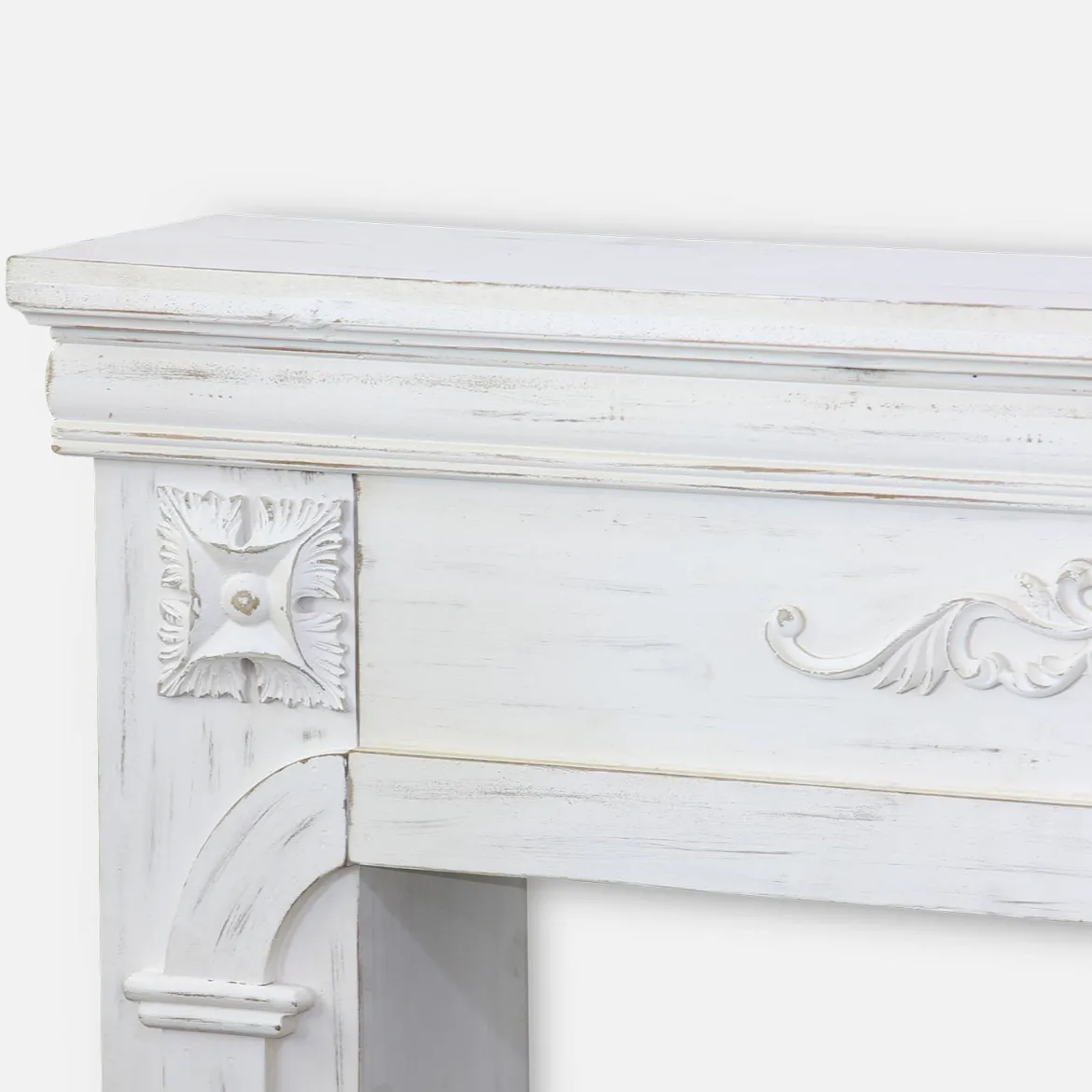 Cornice per caminetto effetto legno