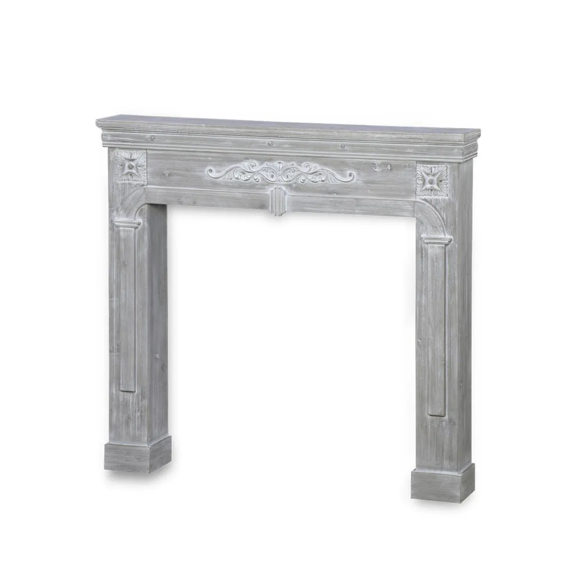 Cornice per caminetto effetto legno