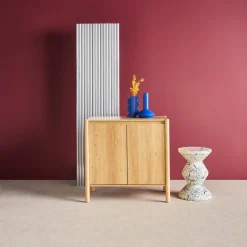 Credenza decorazione legno 2 ante 80cm