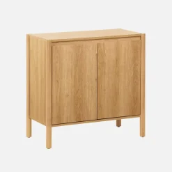 Credenza decorazione legno 2 ante 80cm