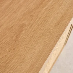 Credenza decorazione legno e canna 3 ante 120cm