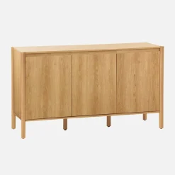 Credenza decorazione legno 3 ante 140cm