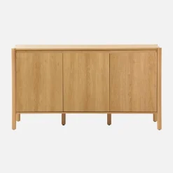 Credenza decorazione legno 3 ante 140cm