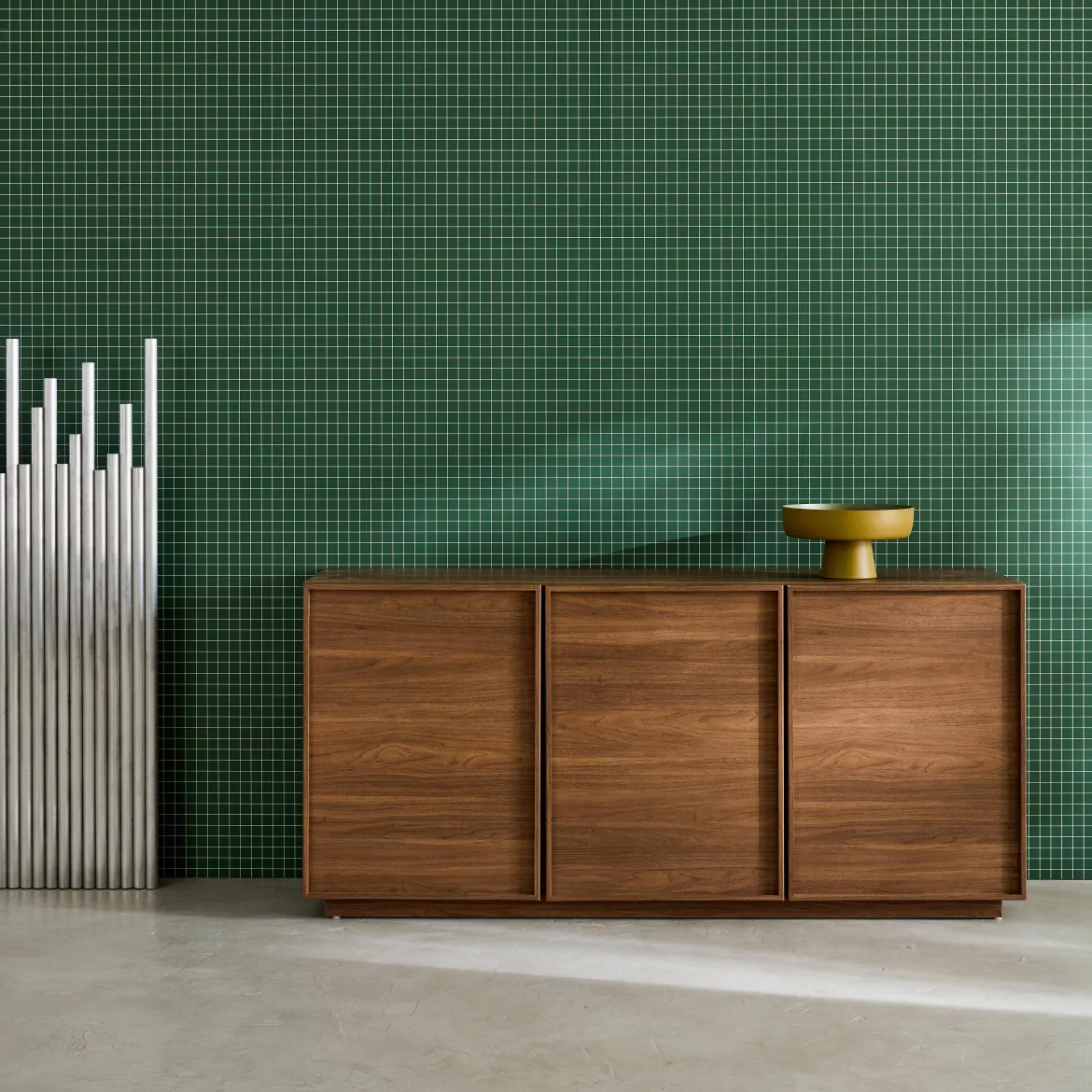 Credenza effetto legno 3 ante, 160cm