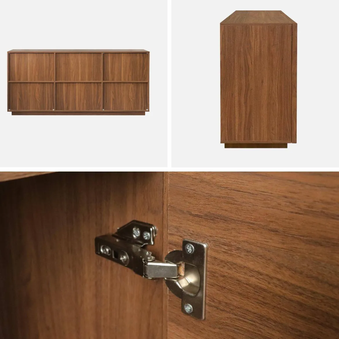 Credenza effetto legno 3 ante, 160cm