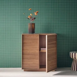 Credenza effetto legno 2 ante 80 cm