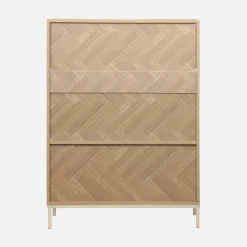 Credenza effetto legno a 2 ante, 80cm