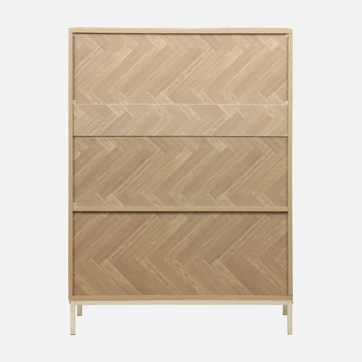 Credenza effetto legno a 2 ante, 80cm