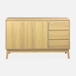 Credenza effetto legno a 2 ante, 120cm