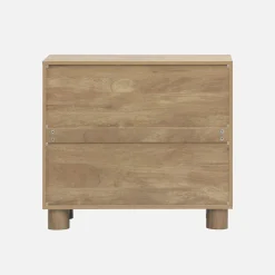 Credenza esotica effetto legno di mango 2 ante, 80cm