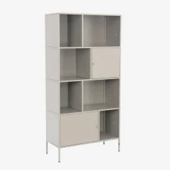 Credenza industriale in metallo con 8 scomparti