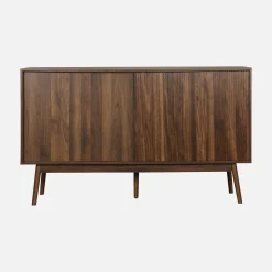 Credenza scandinava a 2 ante effetto legno, 150cm