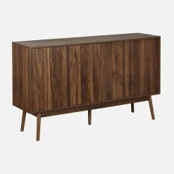 Credenza scandinava a 2 ante effetto legno, 150cm