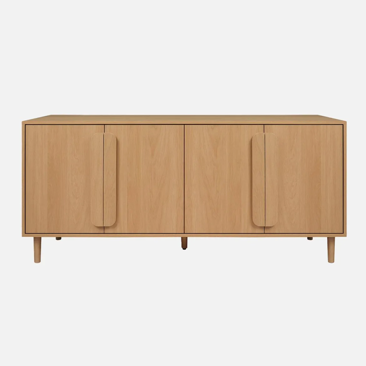 Credenza vintage effetto legno 4 ante, 160cm