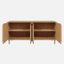 Credenza vintage effetto legno 4 ante, 160cm