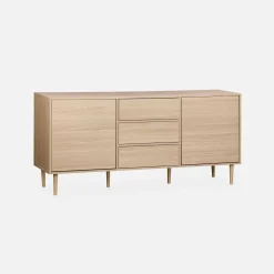 Credenza a 2 ante effetto legno, 160cm