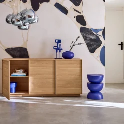 Credenza effetto legno 3 ante, 160cm