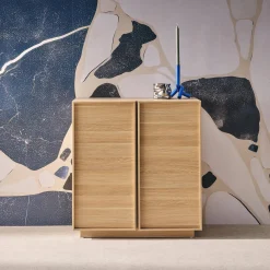 Credenza effetto legno 2 ante 80 cm